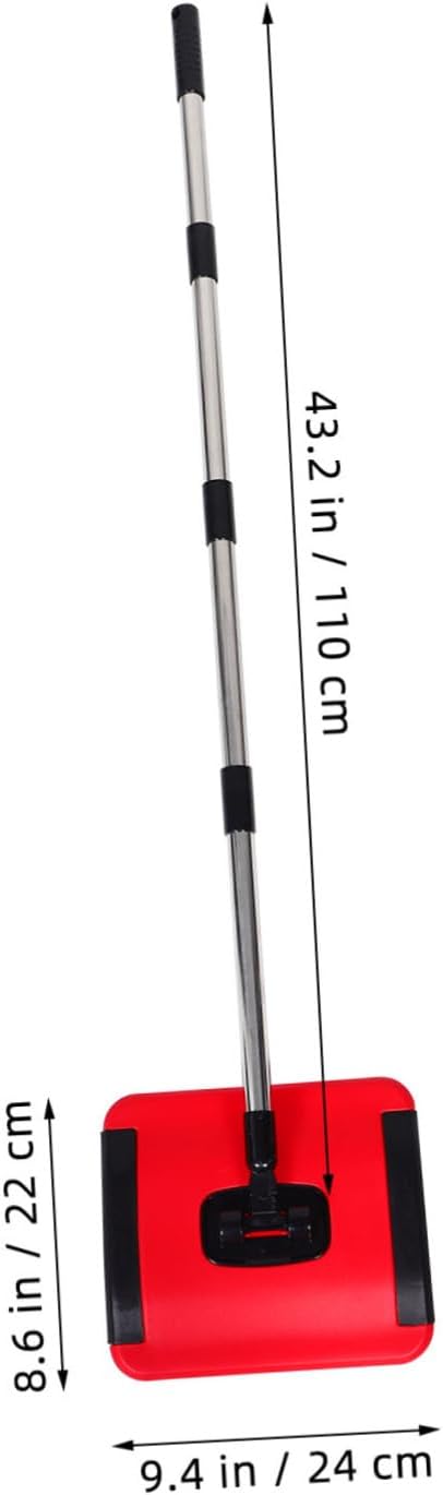 1Set Adjustable Height Manual Carpet Sweeper - Image 2