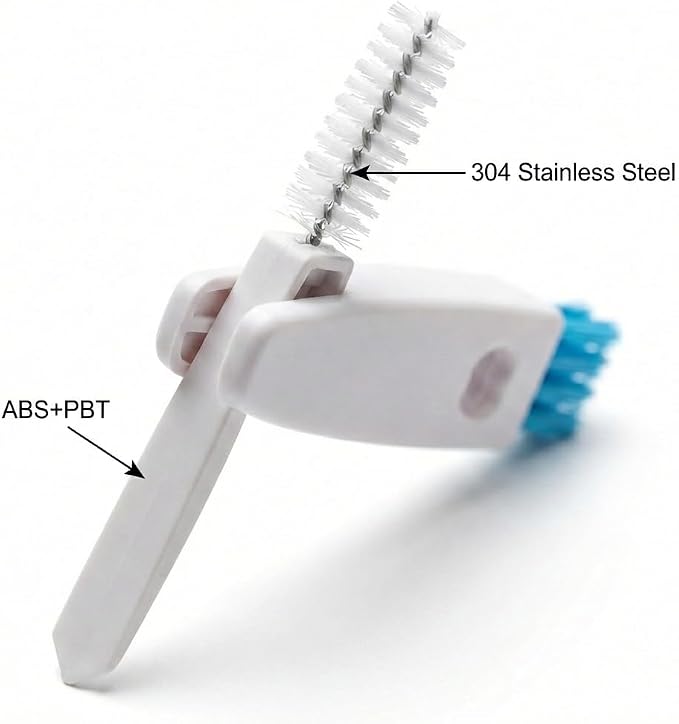 3 in 1 Cup Lid Gap Cleaning Brush Set, Mutipurpose Tiny Silicone Cup Holder - Image 3