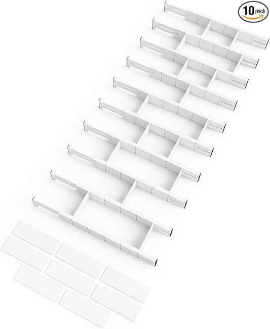 SpaceAid Bamboo Drawer Dividers by SpaceAid