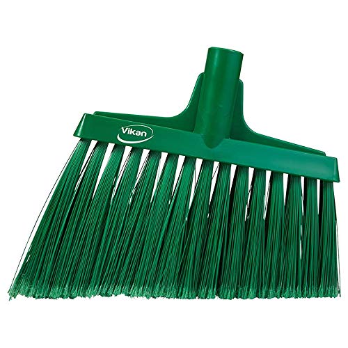 Vikan 29162 Flagged, Soft Angled Broom Green by Vikan