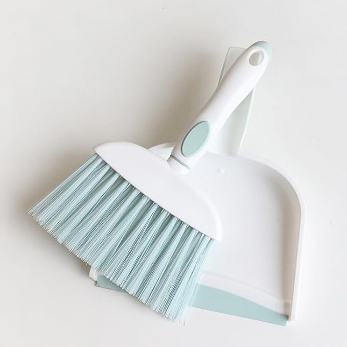 Small Dustpan and Brush Set Handheld Broom and Dustpan Set by ZEDACY