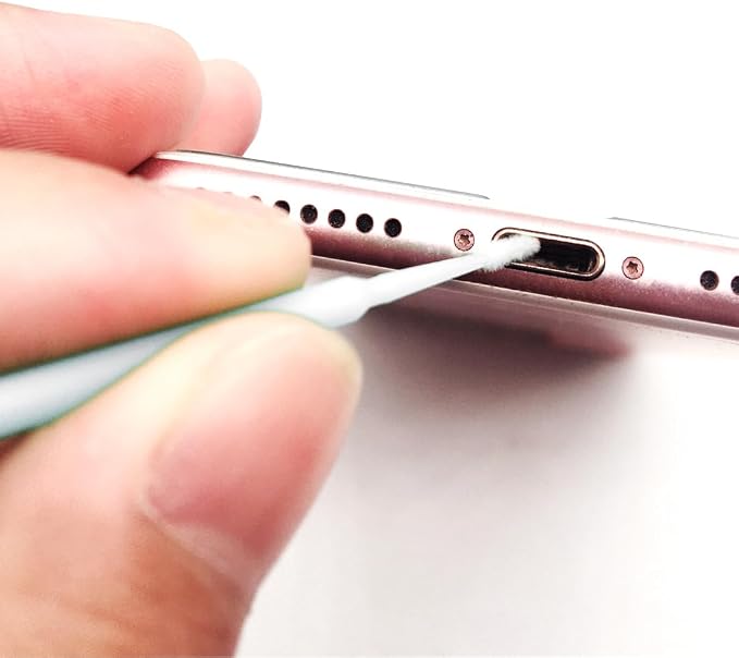 100 Pack Phone Charge Port Cleaning Tool kit, Bendable Mini Soft Round Brushes - Image 5