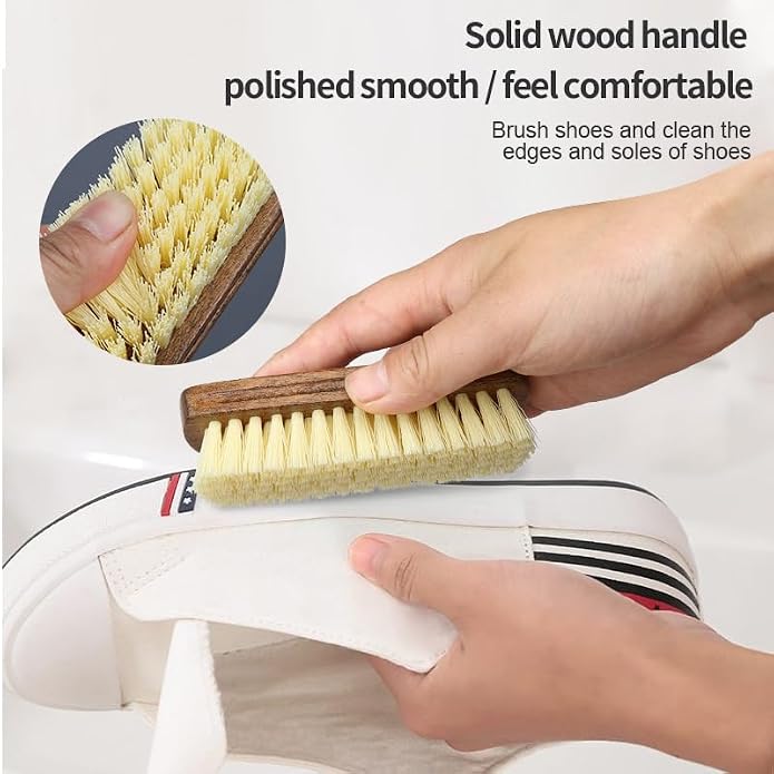 MAXIMILIAN Shoe Shine Brush Kit Horsehair Brushes - Image 5