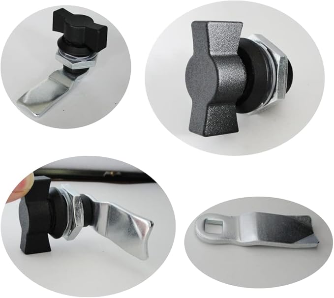 WJSKDQ 4pcs Thumb Operated Offset Cam Lock Thumb Cam Lock - Image 4