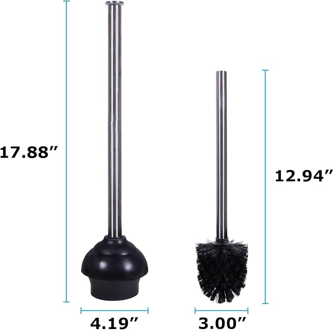Blue Donuts Toilet Brush and Plunger Set - Image 3