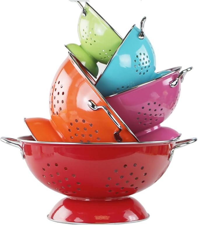 Calypso Basics by Reston Lloyd Powder Coated Enameled Colander, 1.5 Quart - Image 7