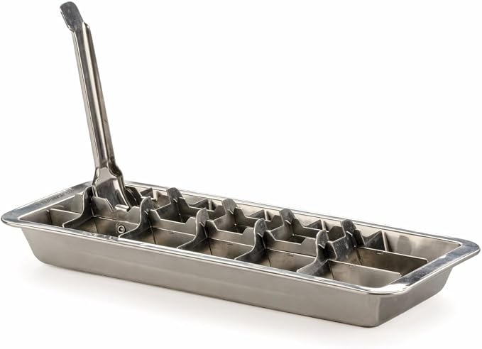 Vintage Inspired Ice Cube Tray | 18/8 Stainless Steel | 18 Slot Ice Cube Tray | - Image 3