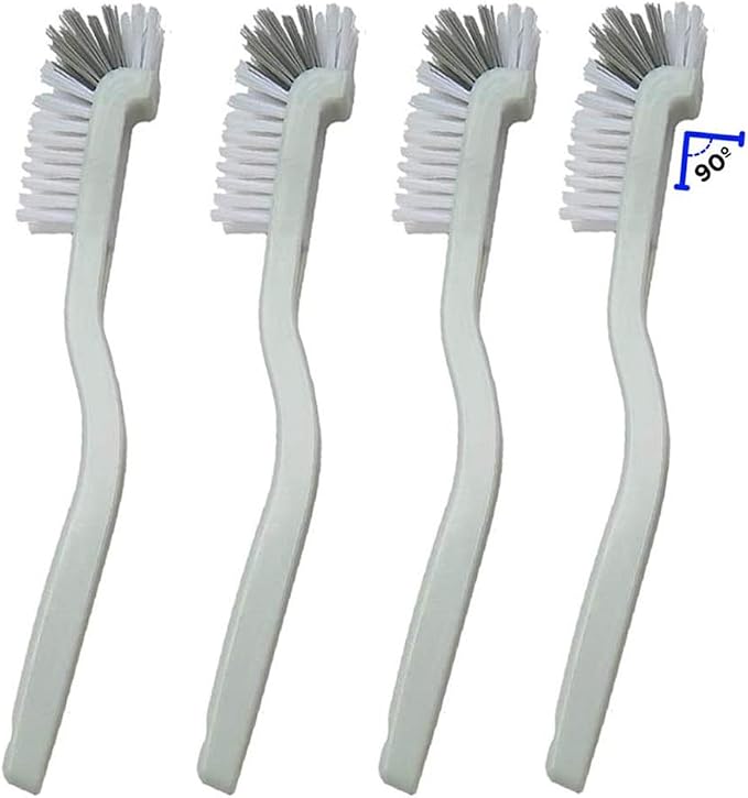 4 Piece Cleaner Brush to Deep Clean Tile Lines, Dearjana Small Scrub Brushs by Dearjana