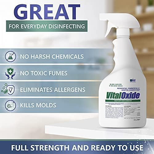 Vital Oxide Disinfectant, Deodorizer, Food-Contact Sanitizer, Virucide – – - Image 2
