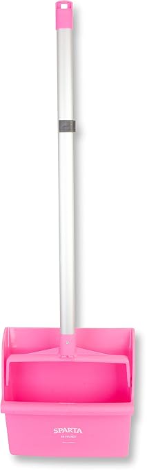 SPARTA Upright Dustpan with Aluminum Handle, Serrated Edge - Image 2