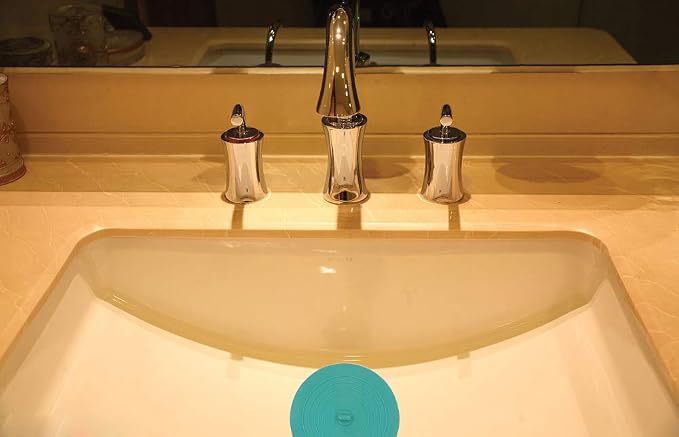 V-TOP Tub Stopper 2 Pack, 6 inches Large Silicone Drain Plug Hair Stopper Flat - Image 3