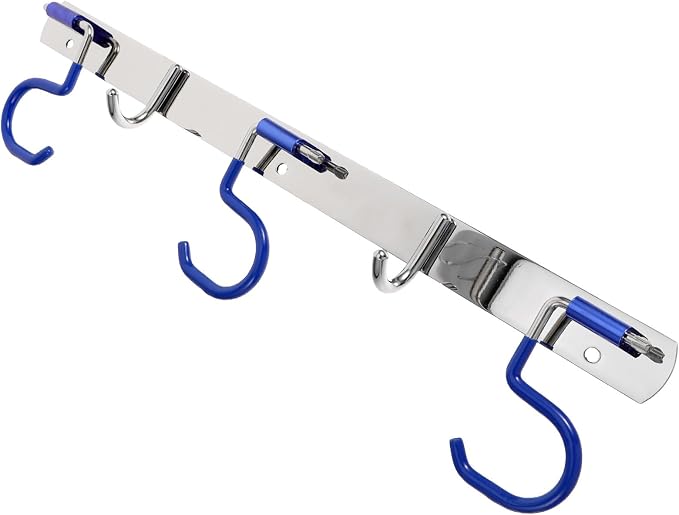 BESPORTBLE Stainless Steel Wall-Mounted Mop Holder and Multi-Function Storage by BESPORTBLE