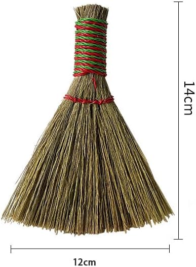 Mini Straw Broom, Desktop Cleaning Broom, Used - Image 2