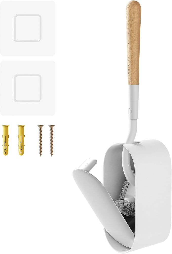 Toilet Cleaner Brush, Diveotree Toilet Brush and Holder by Unknown