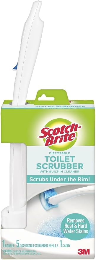 Scotch-Brite Disposable Toilet Scrubber Starter Kit, Disposable Refills by Scotch-Brite