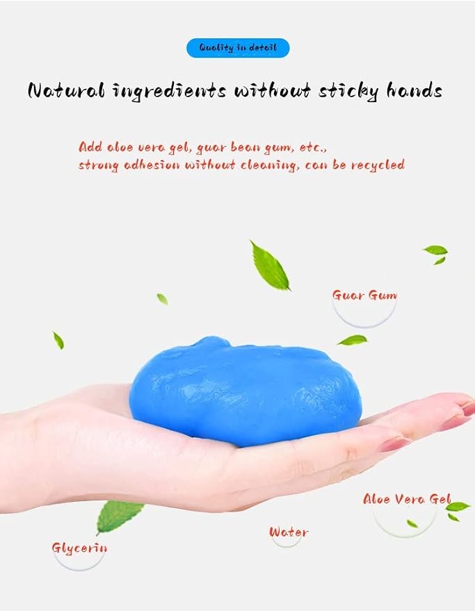 Car Cleaning Soft Gel, car dusting Gel car Cleaning Tools car Crevice Keyboard - Image 6