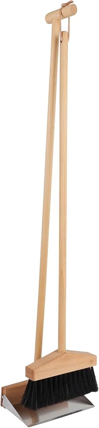 Redecker Miniature Dustpan & Brush Set, Oiled Beechwood Handles, Horsehair by Redecker