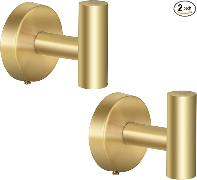 Towel Hooks, SUS 304 Stainless Steel Hooks, Heavy Duty Door Hanger Towel Robe by Augegel