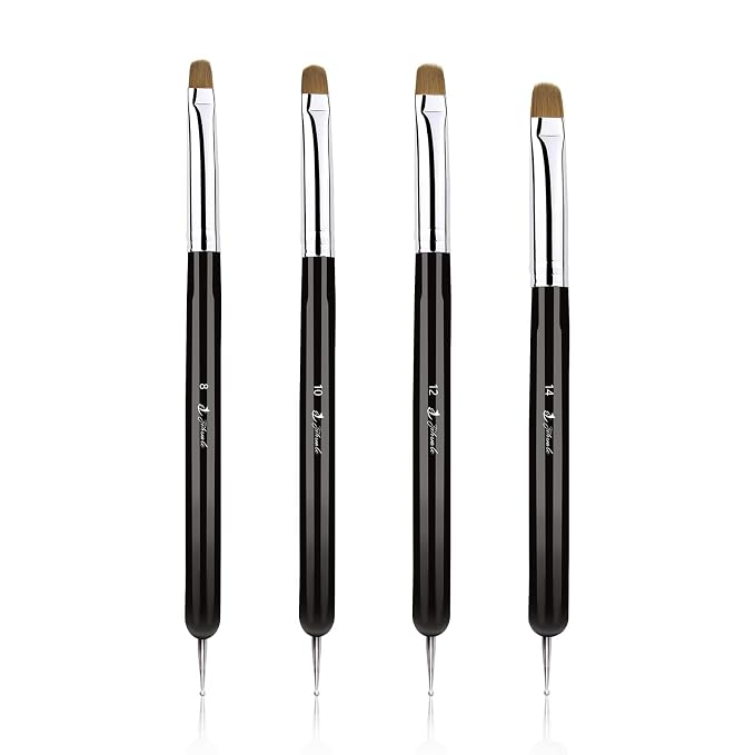 French Nail Brush, YIHUALE 2 Way French Gel Acrylic Nail Art Kolinsky Brush - Image 9