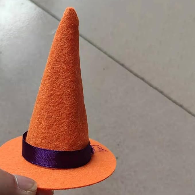 Mini Witch Hats and Mini Broom for Halloween Decorations Wizard Accessory for - Image 3
