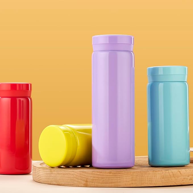 10oz Mini Water Bottle Stainless Steel Thermos Small Flask - Image 6