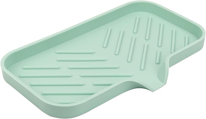 YASMEN Silicone Bathroom Soap Dishes, Sink Sponge Holder by YASMEN