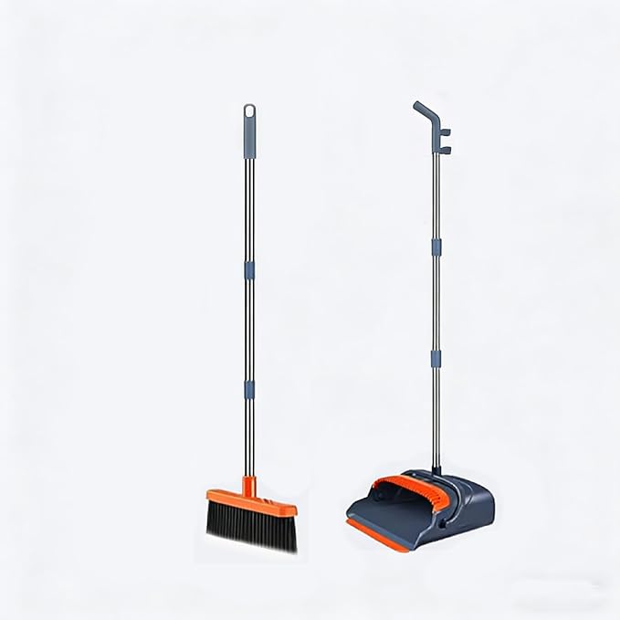 Upgrade Long Handle Design Broom and Dustpan Set by pugest
