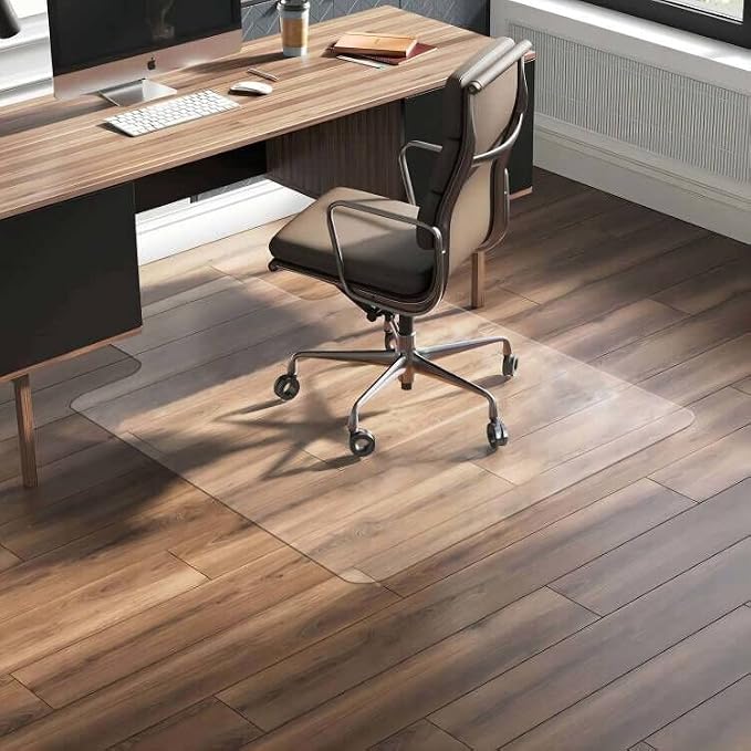 FuturHydro Chair Mat for Hardwood Floor, Easy Glide, Transparent Mats for Office - Image 2