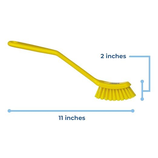 Vikan - Fine Dish Brush - Heavy-Duty, Slip-Resistant Cleaning Brush, - Image 4