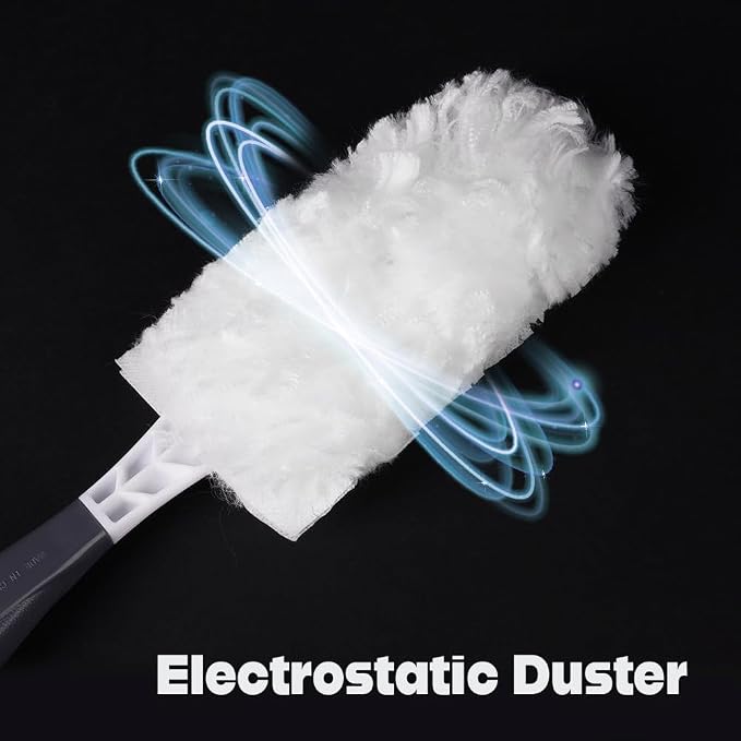 KMMOTORS 2-in-1 Full Circle Car Duster – Soft Microfiber Duster - Image 3