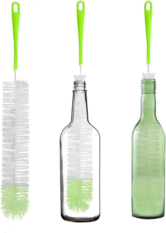 TISSA Long Bottle Cleaning Brush 18" Extra Long x 2.17" Extra Wide Brush by DIY+Crafts
