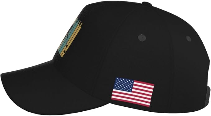 Vintage Style Broomball Outdoor Curved Brim Baseball Hat - Image 5