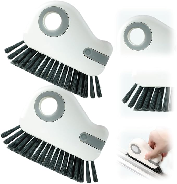 2 in 1 Groove Cleaning Brush Window Track Cleaning Tools, Hard Bristle Crevice by SENOY