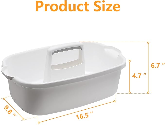 2 Pack Multi-Purpose Plastic Cleaning Caddy - Image 3