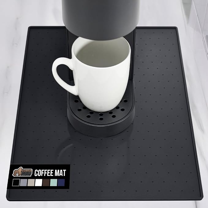 GORILLA GRIP Silicone Coffee Mat, Espresso Machine Bar Accessories, Keep by GorillaGrip