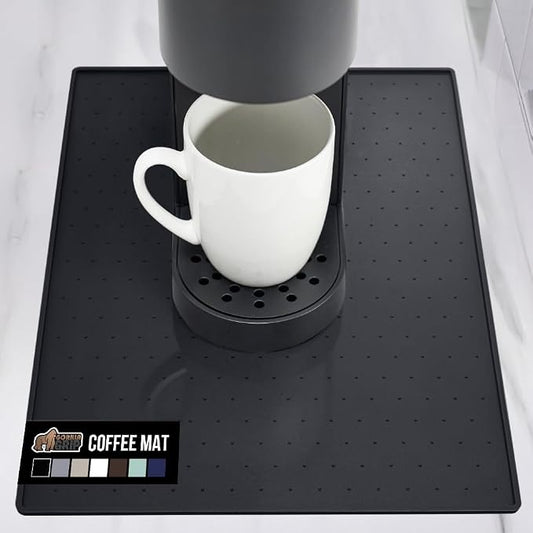GORILLA GRIP Silicone Coffee Mat, Espresso Machine Bar Accessories, Keep by GorillaGrip