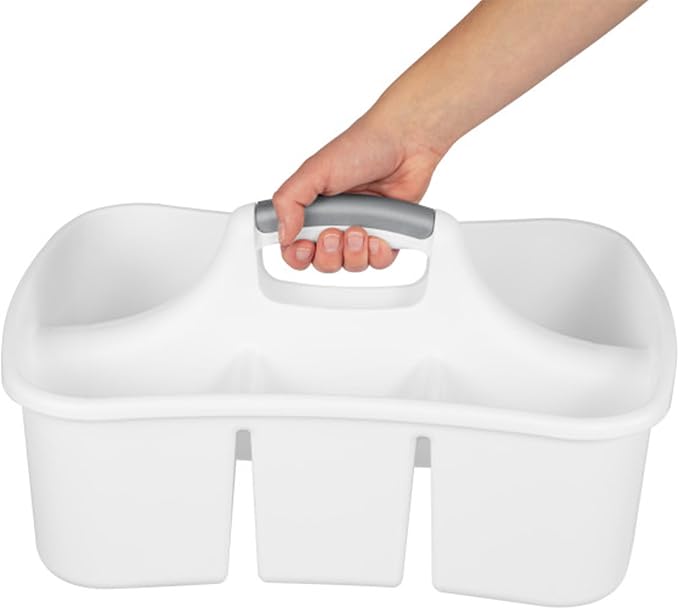 Sterilite Divided Ultra Caddy, Portable Storage to Hold Bathroom and Cleaning - Image 7