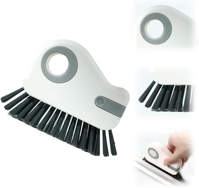 2 in 1 Groove Cleaning Brush Window Track Cleaning Tools, Hard Bristle Crevice by SENOY