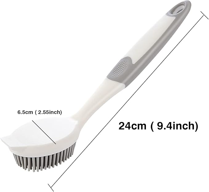 Dish Scrubber, Silicone Soft Bristles Scrub Brush - Image 2