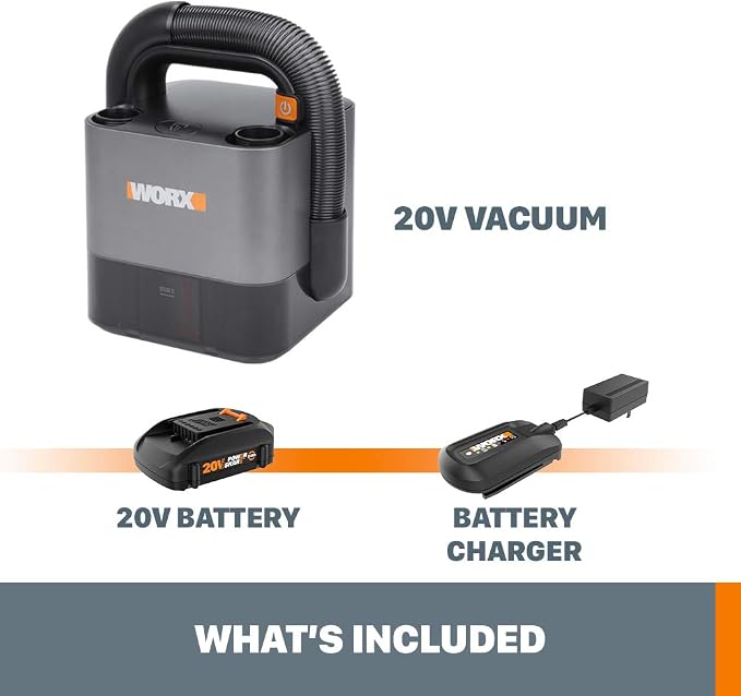WORX WX030L 20V Power Share Cordless Cube Vac Compact Vacuum - Image 7
