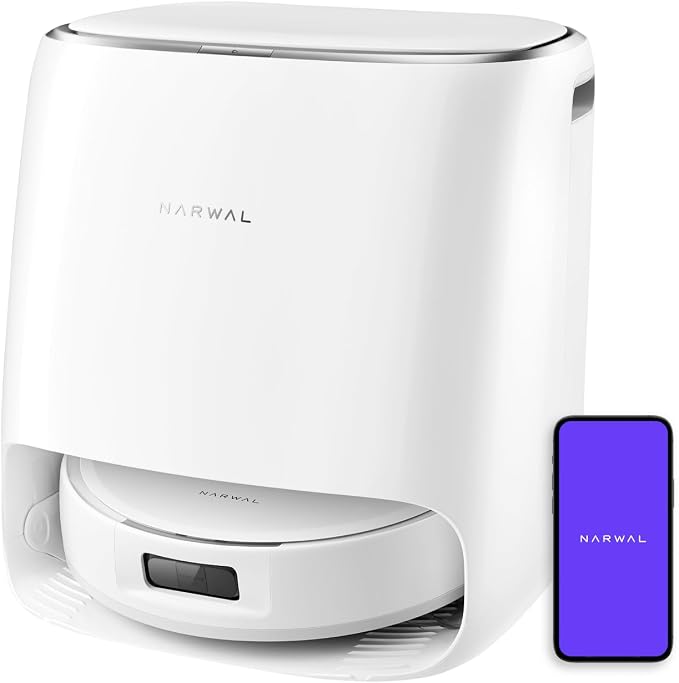 NARWAL Freo Pro Robot Vacuum and Mop Combo, Tangle Free Robot Mop, 8500Pa by Narwal