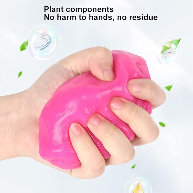 2PCS Car Vents Cleaning Gel Keyboard Cleaning Adhesive Universal Dust Remover - Image 3