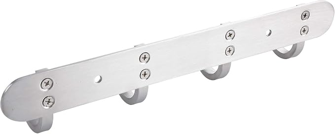 Coat Hook Rack Brushed Nickel 10.6-Inch Coat&Towel Hook Rail Wall Mounted - Image 7