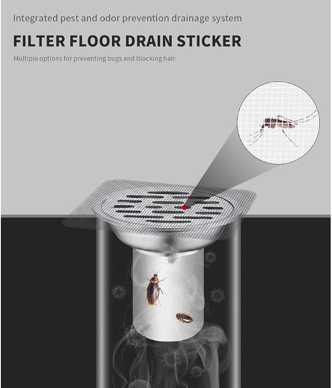 50 Pack Disposable Shower Drain Hair Catcher - Image 3