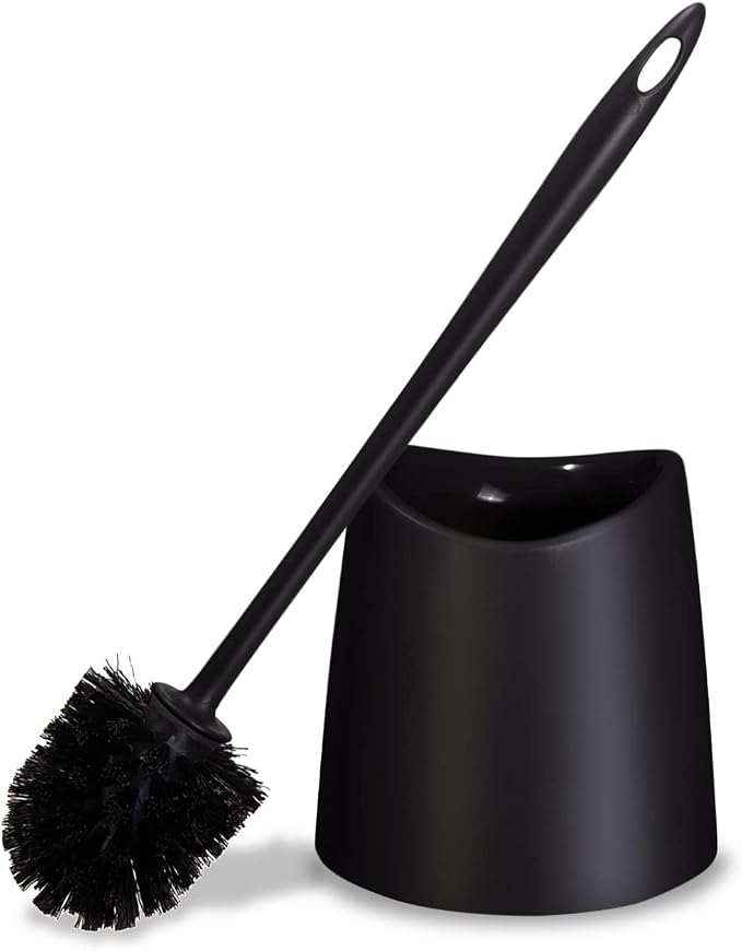 Toilet Brush Cleaner and Holder Black Toilet Bowl Cleaner Brush by Superio