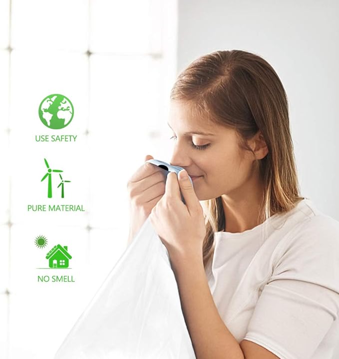 1.6 Gallon/220pcs Strong Drawstring Trash Bags Garbage Bags by Teivio, Bathroom - Image 8
