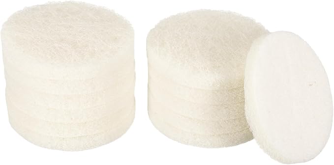 HARFINGTON 12pcs Scrubber Scouring Pads 450 Grits 3 Inch Drill Power Brush Hoop by HARFINGTON