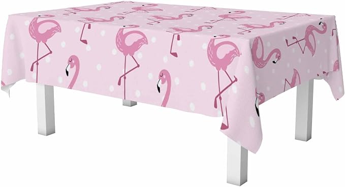 Pink Flamingo Table Cloth Rectangle Table Cute Elegant Flamingo - Image 6