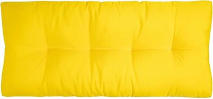 FUNHOME Outdoor Bench Cushion 48 x18 inch with Non-Slip Grips,Water Resistant Porch Swing Cushion,Bench Pillow Pads,Tufted Cushions for Patio Garden Furniture,48" Seat Cushions(Yellow)