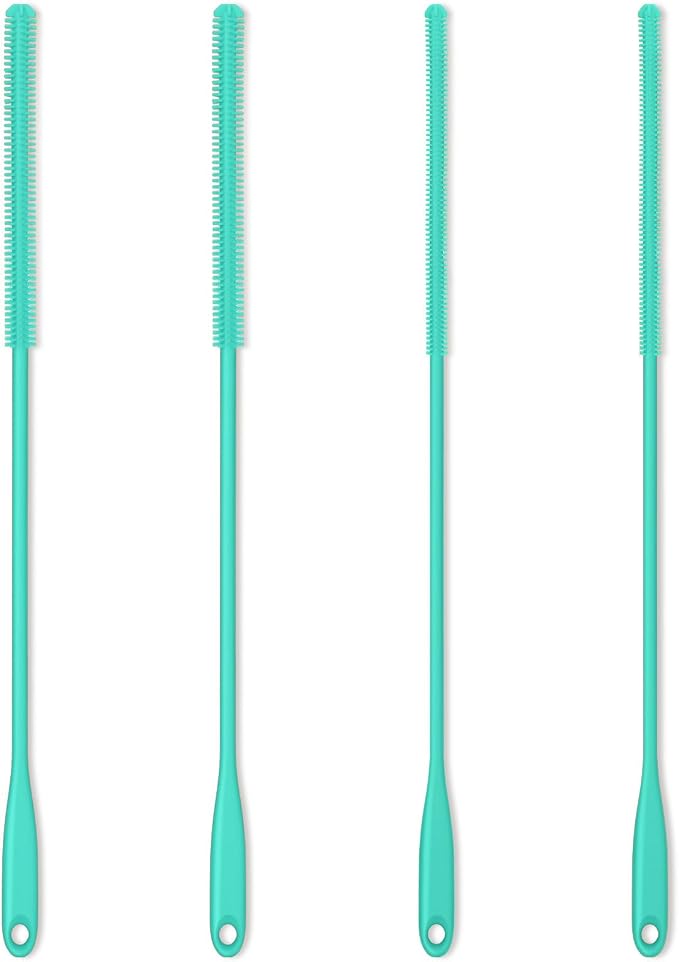 Silicone Straw Brush 4 Pack by Purtribe